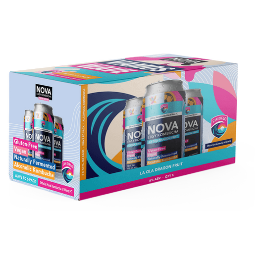 NOVA Kombucha La Ola Dragon Fruit  6pk 12oz Can