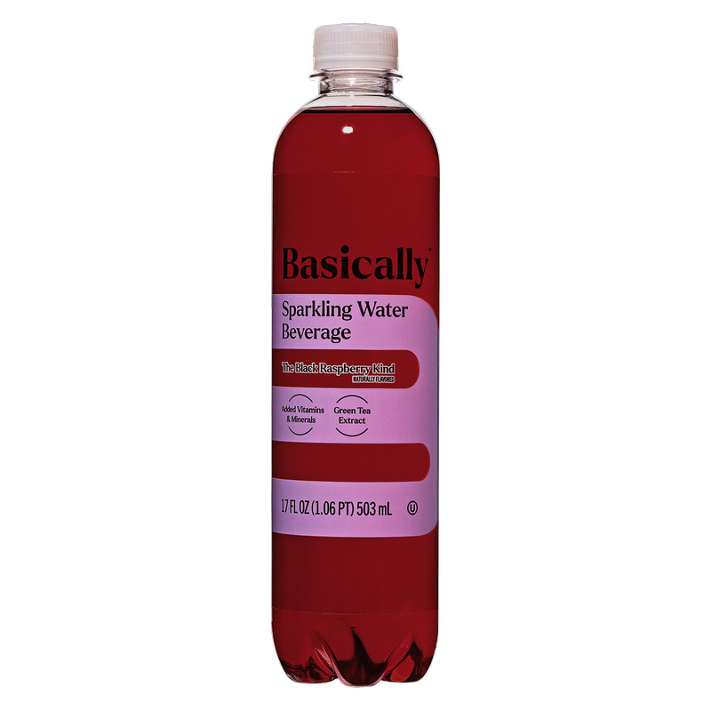 Basically Black Raspberry Sparkling Water 17oz