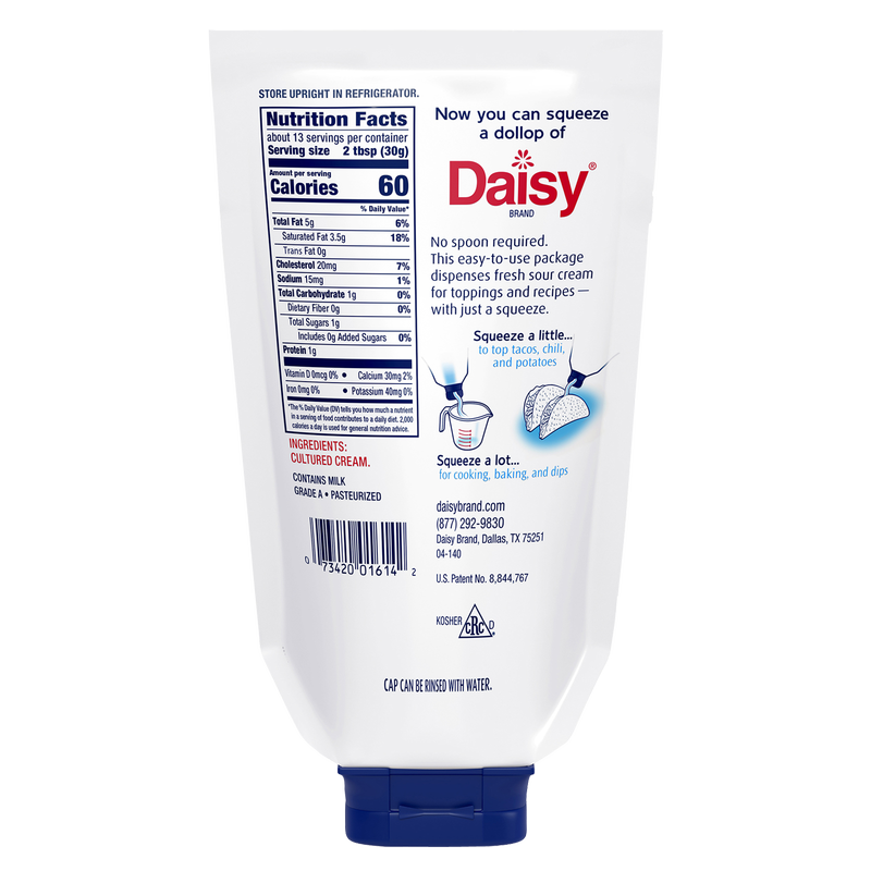 Daisy Pure & Natural Squeeze Sour Cream - 14oz