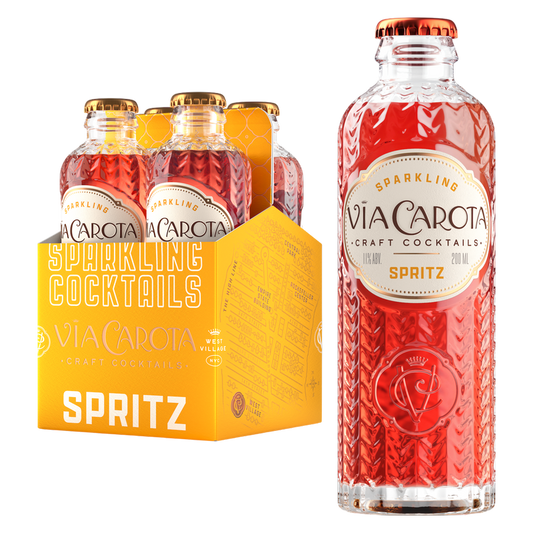 Via Carota Craft Cocktail Sparkling Spritz 4pk 200ml 11% ABV