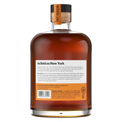 Hudson Whiskey Short Stack New York Straight Rye Whiskey 750 ml
