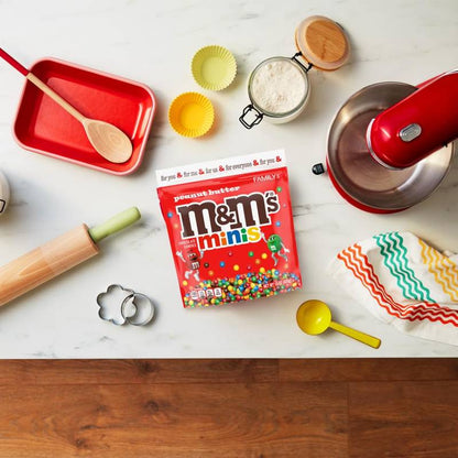 M&M's Minis Peanut Butter Candy Resealable Bag, 15 oz