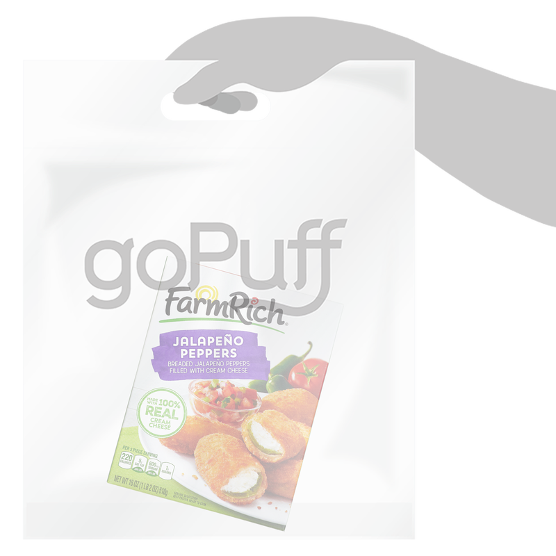 Farm Rich Frozen Breaded Jalapeno Peppers Stuffed with Real Cream Cheese 18oz