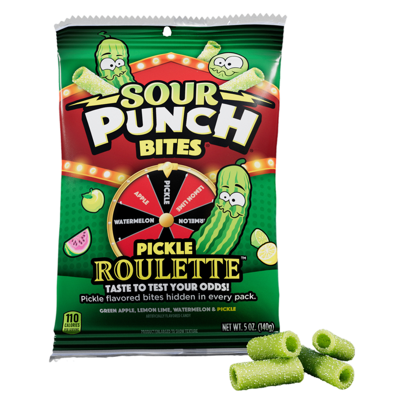 Sour Punch Pickle Roulette, Bites, 5oz