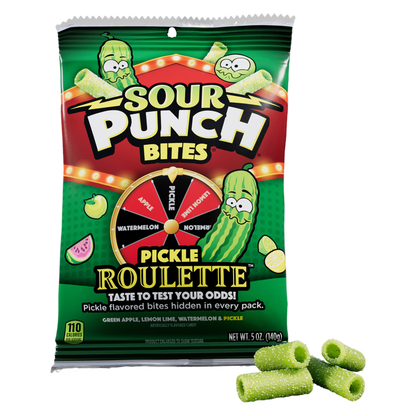 Sour Punch Pickle Roulette, Bites, 5oz