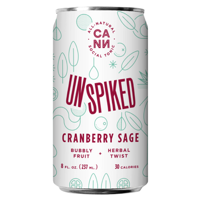 Unspiked Cranberry Sage 6pk 8oz Can