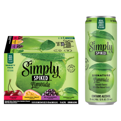 Simply Spiked Limeade Variety Pack 12pk 12oz Cans 5% ABV