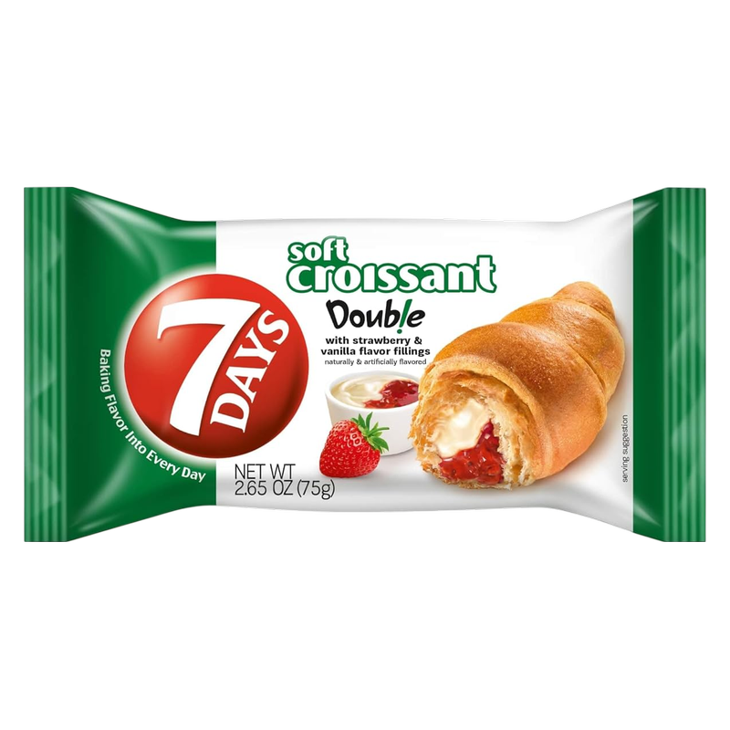 7 Days Croissant Strawberry Vanilla, 3oz