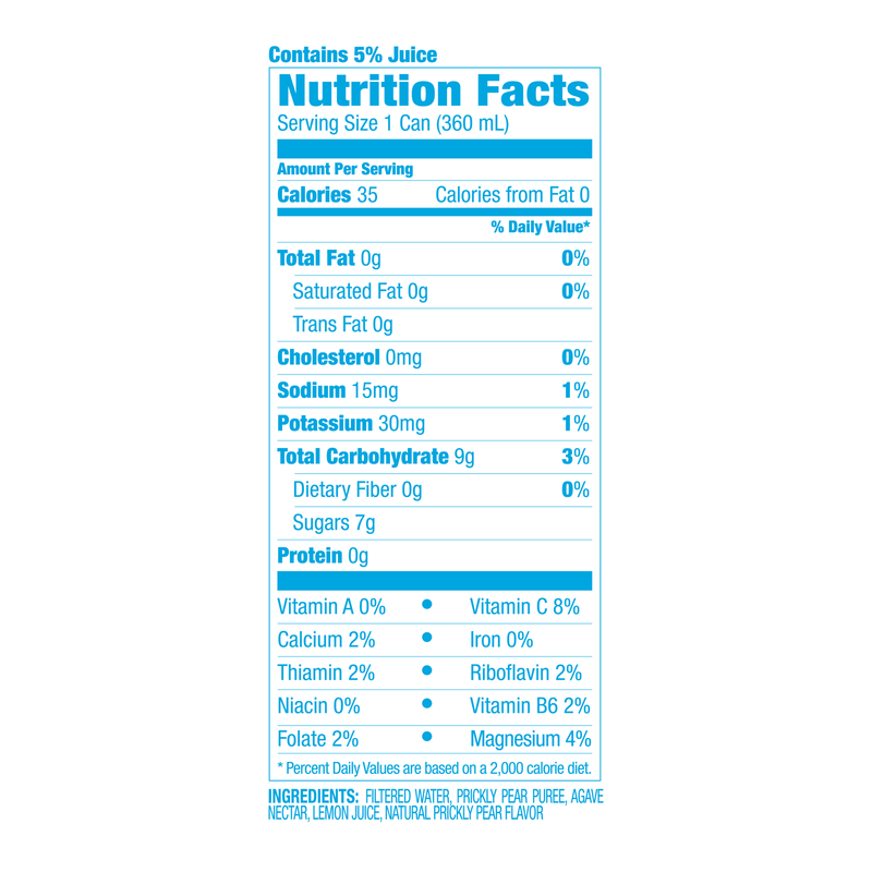 Pricklee Cactus Water Prickly Pear 12oz