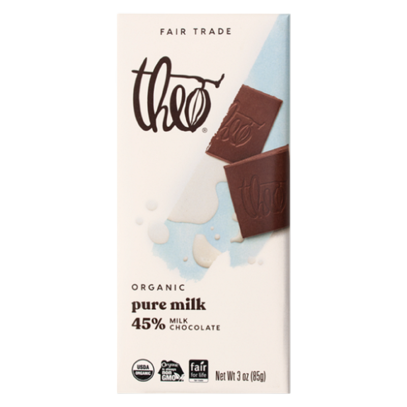 Theo Chocolate 45% Milk Chocolate, 3oz