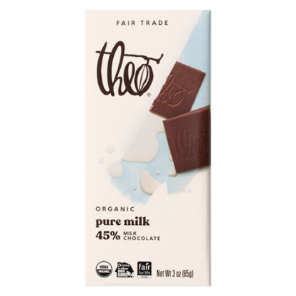 Theo Chocolate 45% Milk Chocolate, 3oz