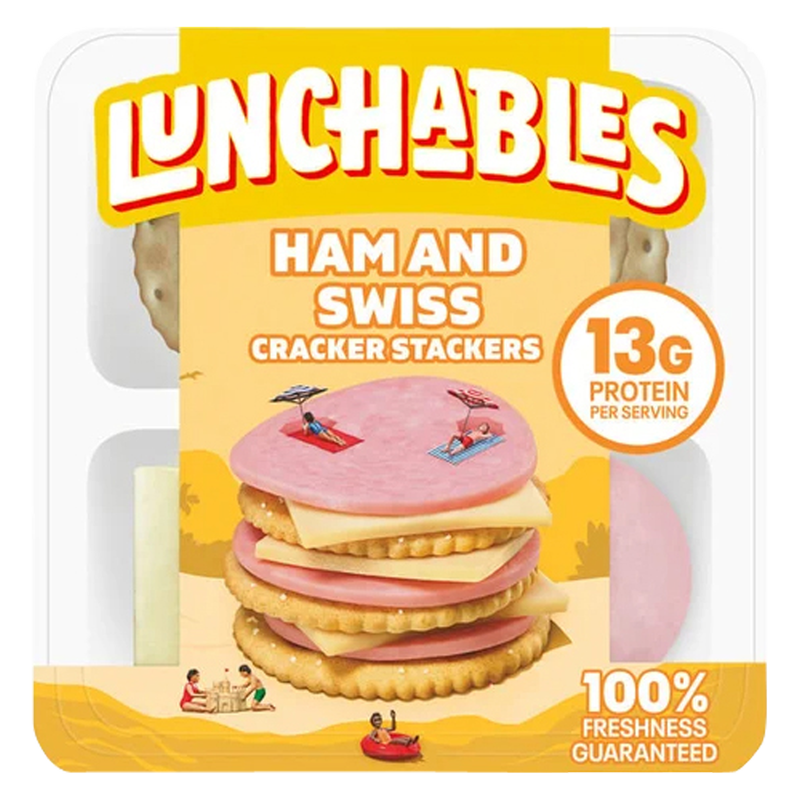 Lunchables Ham & Swiss Cheese Cracker Stackers - 3.2oz