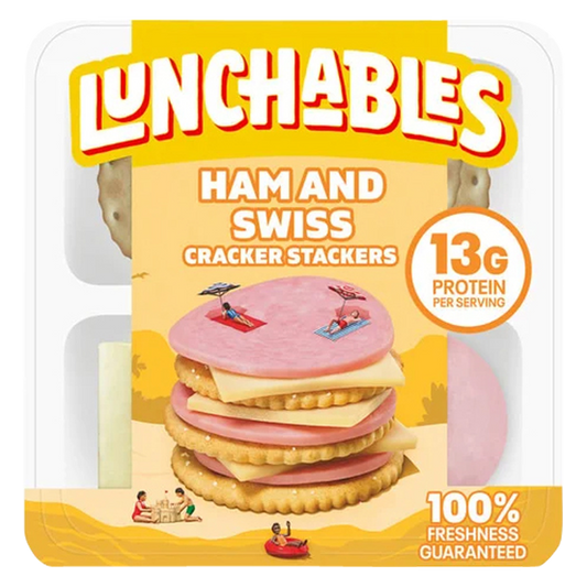 Lunchables Ham & Swiss Cheese Cracker Stackers - 3.2oz