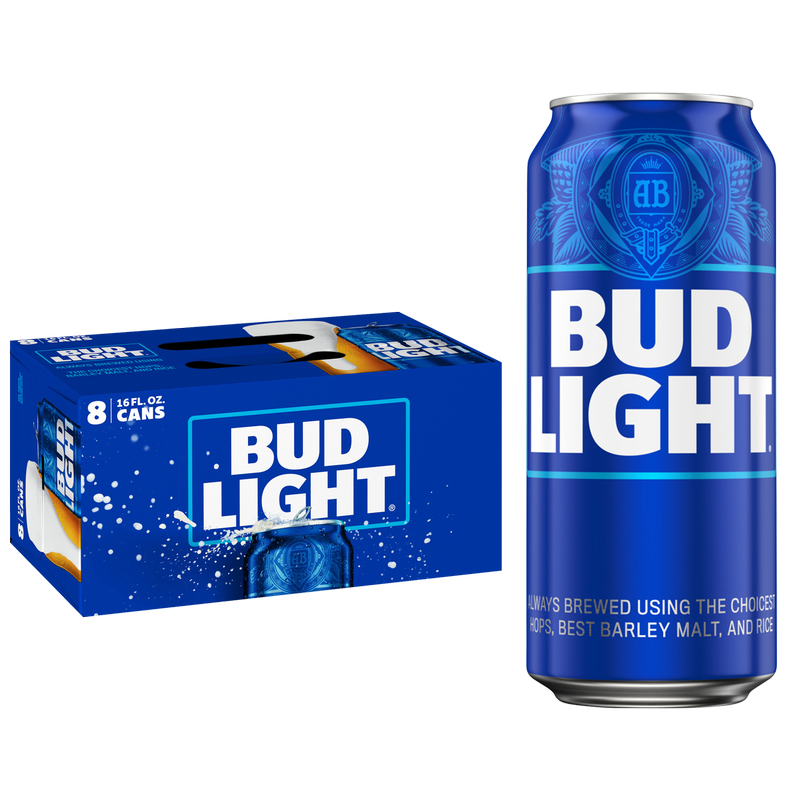 Bud Light 8pk 16oz Can