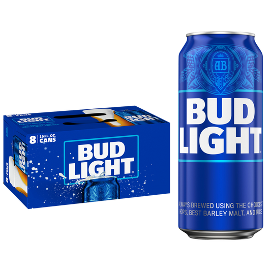 Bud Light 8pk 16oz Can