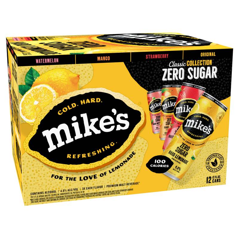 Mike's Hard Zero Sugar 12pk 12oz Variety Pack Can 4.8% ABV