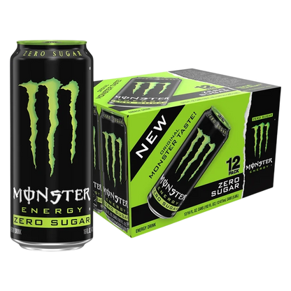 Monster Energy Zero Sugar 12pk 16oz Can - XL