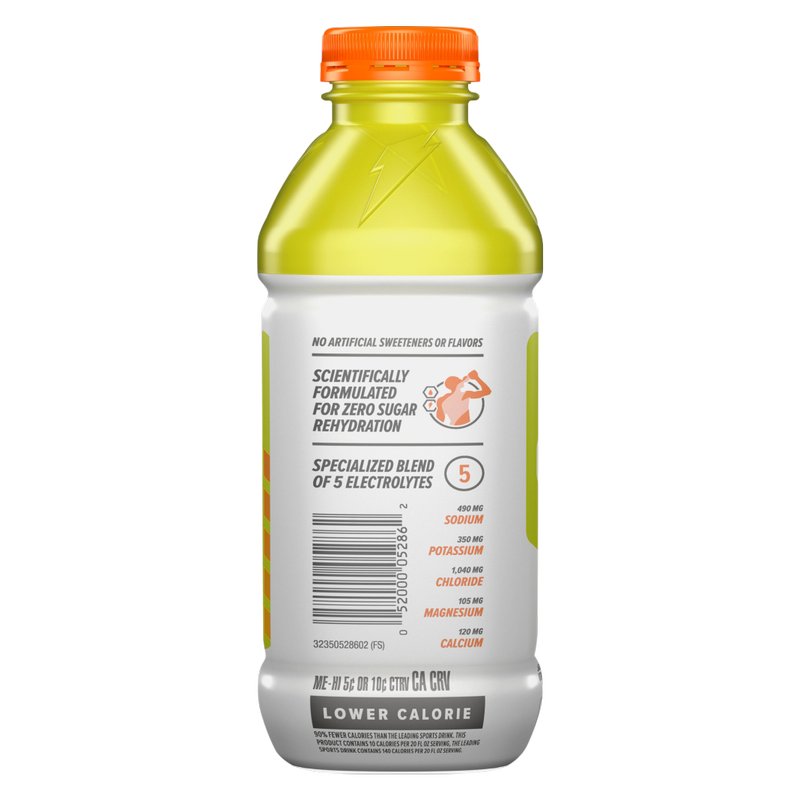 Gatorlyte Zero Sugar Lemon Lime 20oz Btl