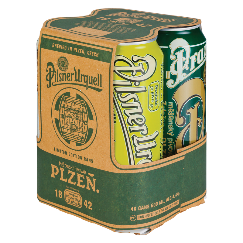 Pilsner Urquell 4pk 16.9oz Can 4.4% ABV