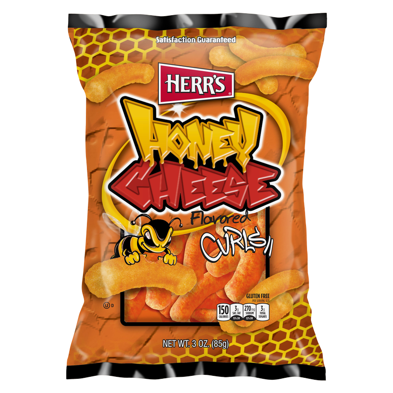 Herr's Honey Cheese Flavored Curls 3oz
