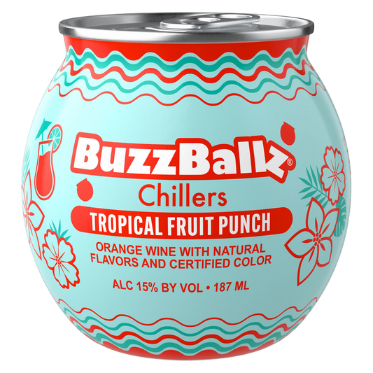 BuzzBallz Chillers Tropical Fruit Punch 187ml