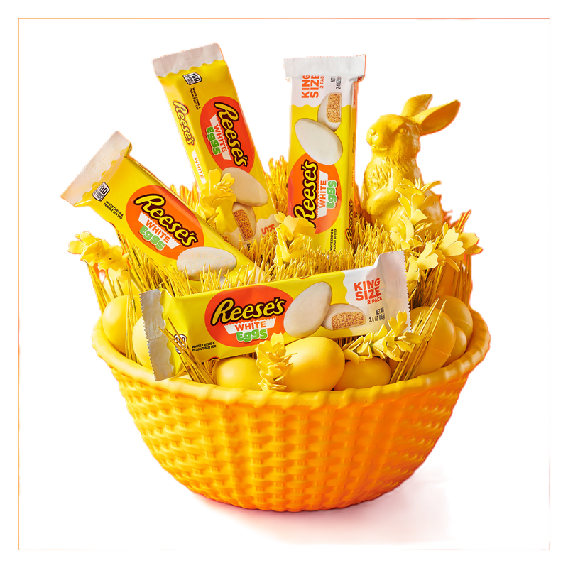 Reese's White Creme Peanut Butter Eggs King Size 2.4oz