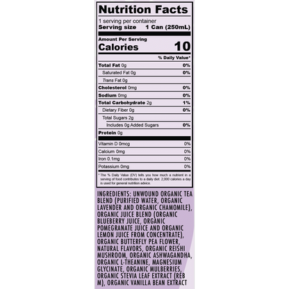 NA Calm Lavender Blueberry 8.4oz Can