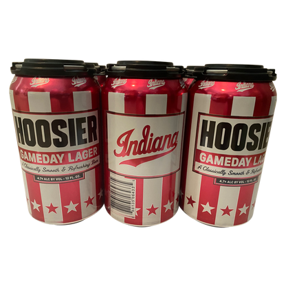 Upland Hoosier Gameday Lager 6pk 12oz Cans 4.7% ABV