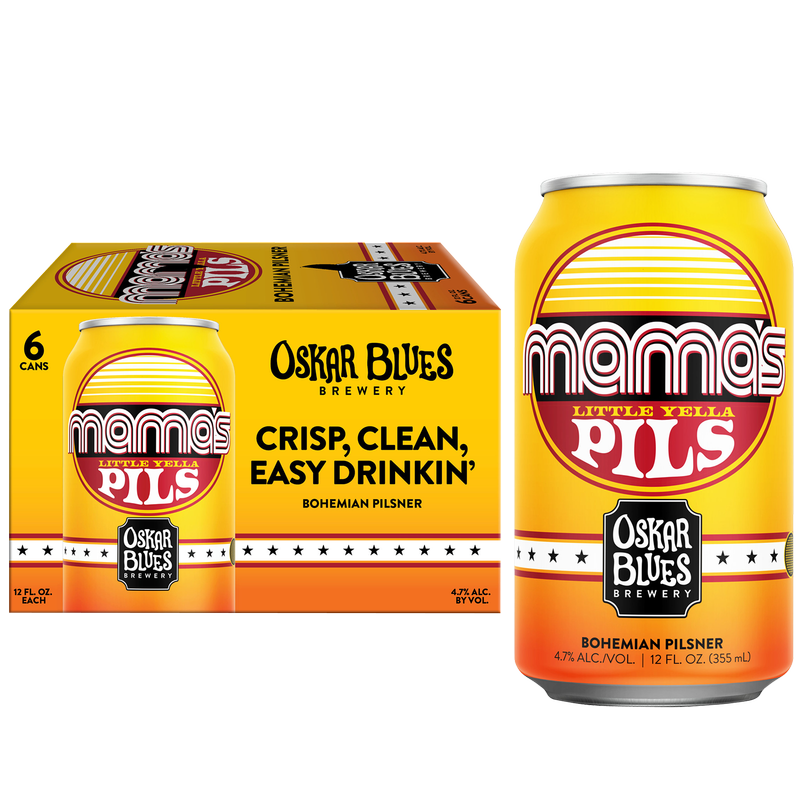 Oskar Blue's Mama's Little Yella Pils 6pk 12oz Can 4.7% ABV