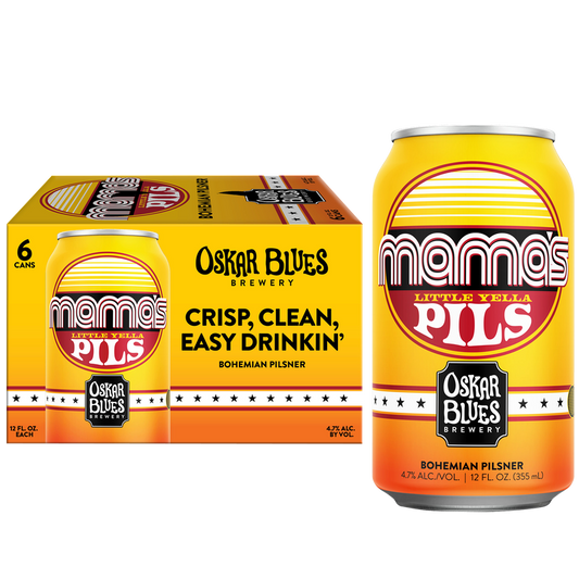 Oskar Blue's Mama's Little Yella Pils 6pk 12oz Can 4.7% ABV