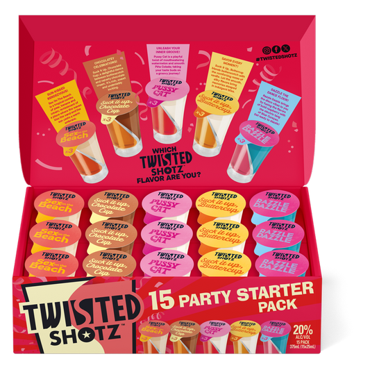 Twisted Shotz Party Starter 15pk 25ml Shotz