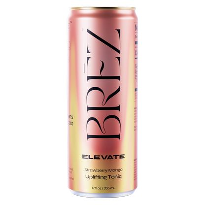 BREZ Elevate Strawberry Mango Uplifting Tonic 12oz Can