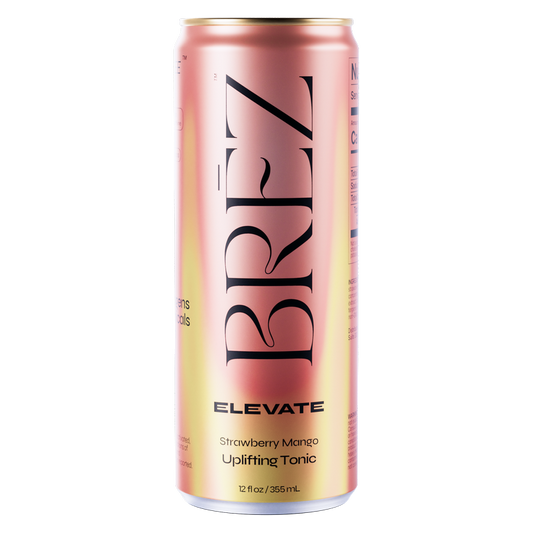BREZ Elevate Strawberry Mango Uplifting Tonic 12oz Can