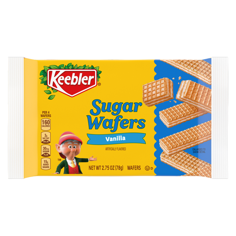 Keebler Vanilla Sugar Wafers, On-The-Go Snack, 2,75 oz, Single Serve