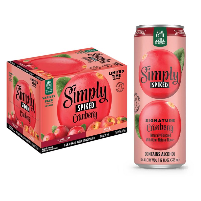 Simply Spiked Cranberry 12pk 12oz Cans 5% ABV