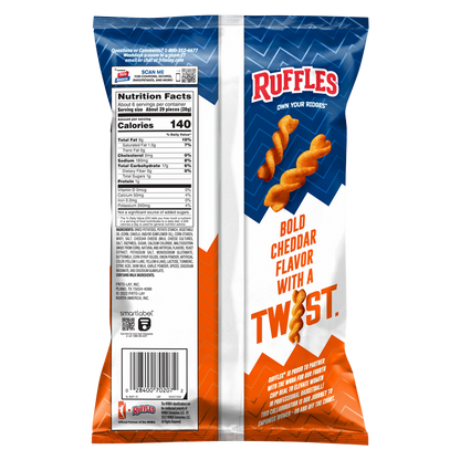 Ruffles Ridge Twists Double Cheddar 5.5oz