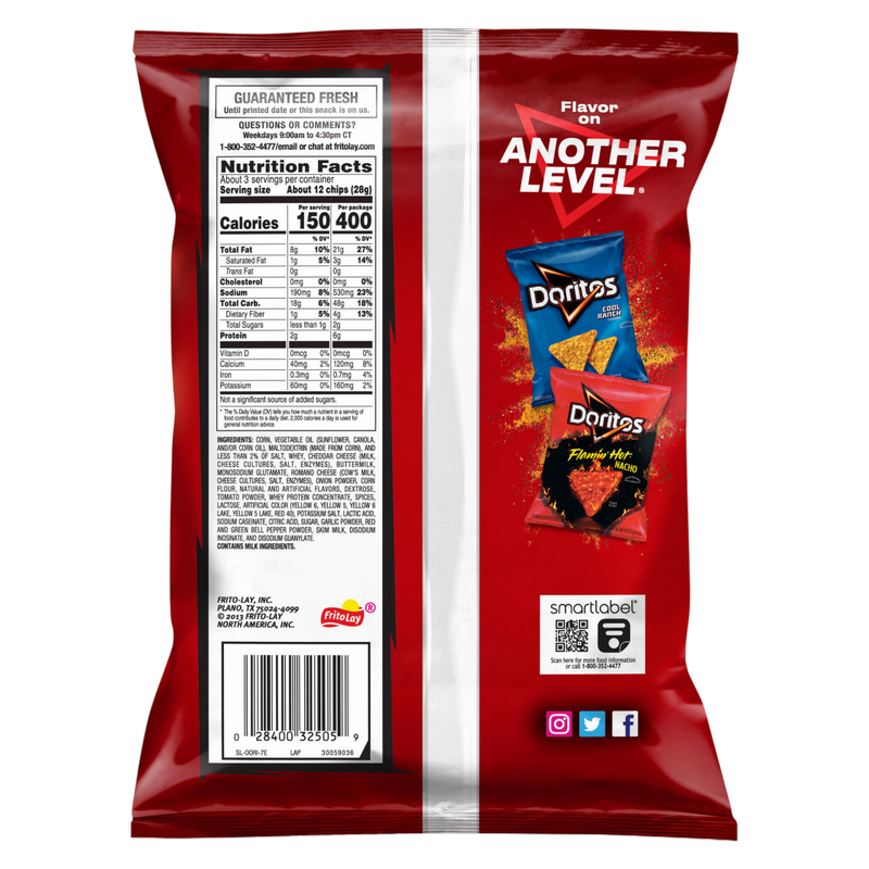 Doritos Nacho Cheese 2.75oz