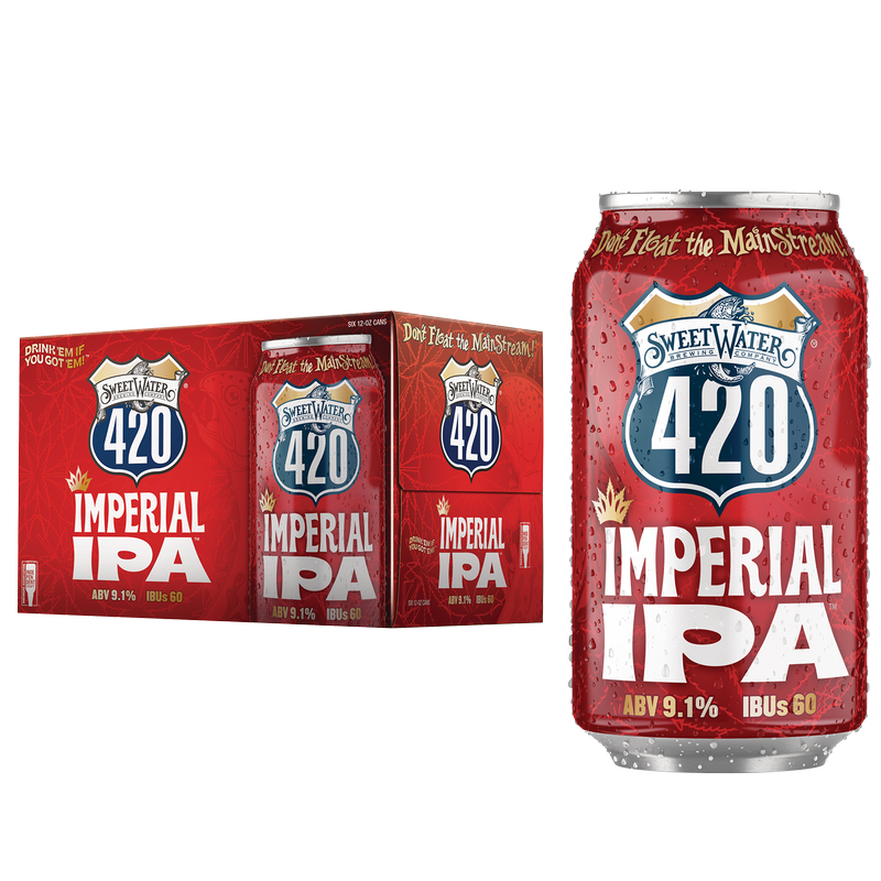 SweetWater 420 Imperial IPA 6pk 12oz Can 9.1% ABV