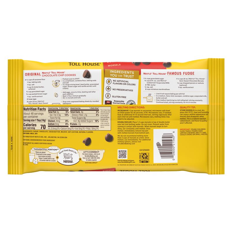 Nestle Toll House Semi Sweet Chocolate Chips 24oz