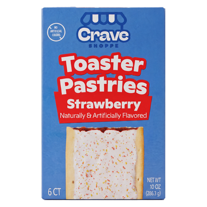 Crave Shoppe Strawberry Toaster Pastries - 6ct