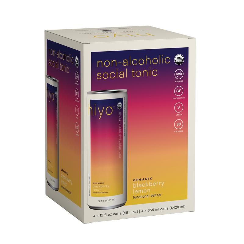 Hiyo Blackberry Lemon 4pk 12oz Can