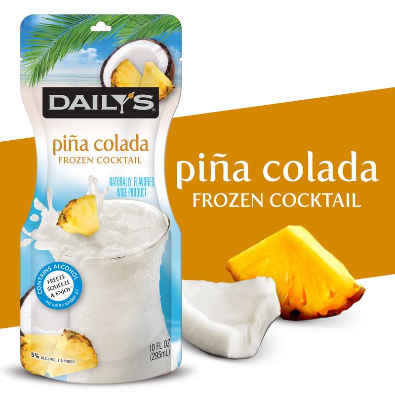 Dailys Frozen Pina Colada 10oz Pouch