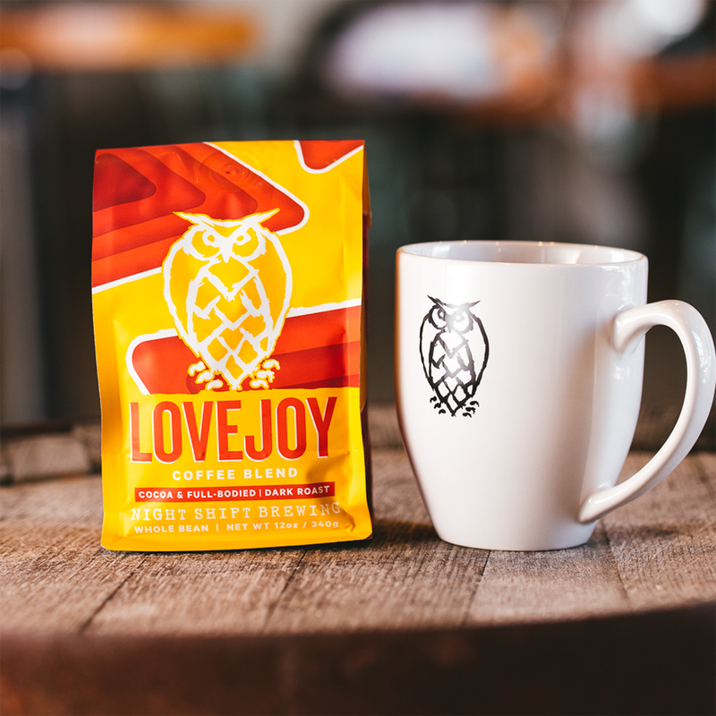 Night Shift Brewing Lovejoy Coffee Beans 12oz