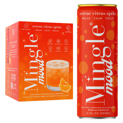 Mingle Mood Serene Citrus Spritz 4pk 12oz Can