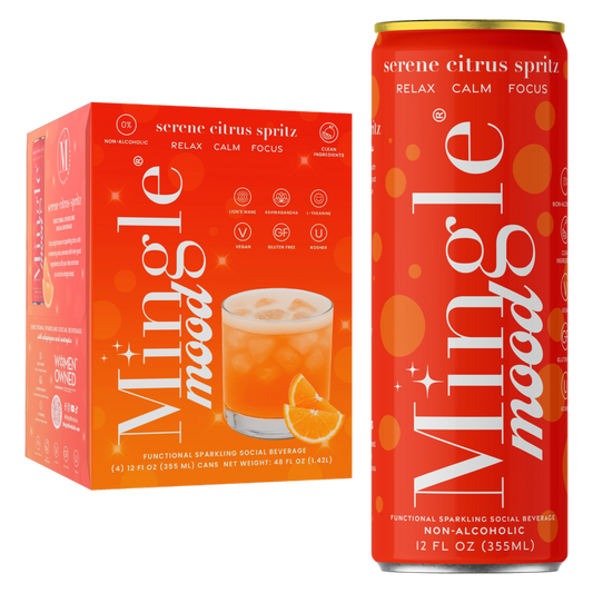 Mingle Mood Serene Citrus Spritz 4pk 12oz Can