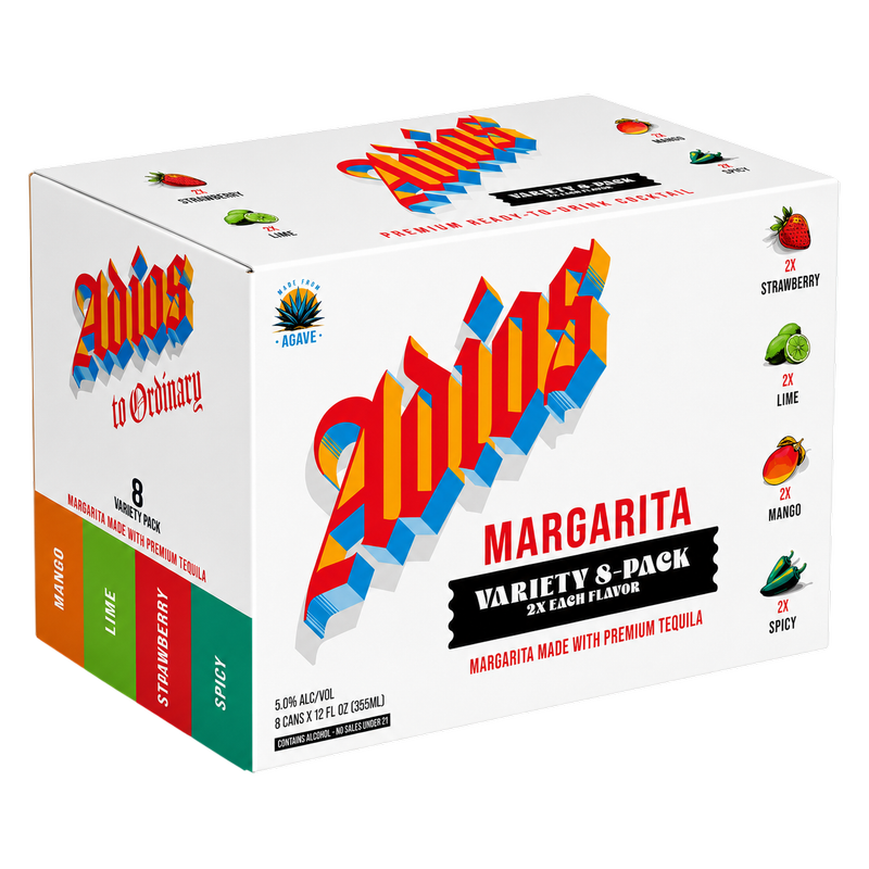Adios Tequila Variety 8pk 12oz Can 5% ABV