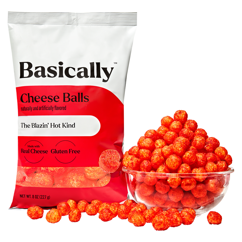 Basically Blazin' Hot Cheese Balls 8oz