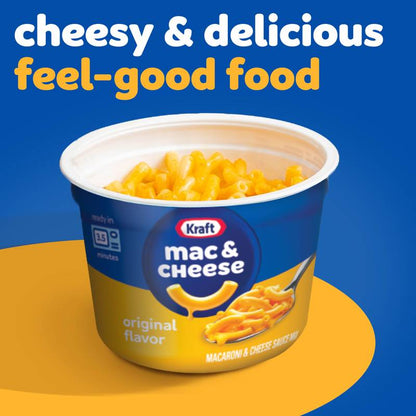 Kraft Original Mac and Cheese Cups Easy Microwavable Dinner, 4ct.