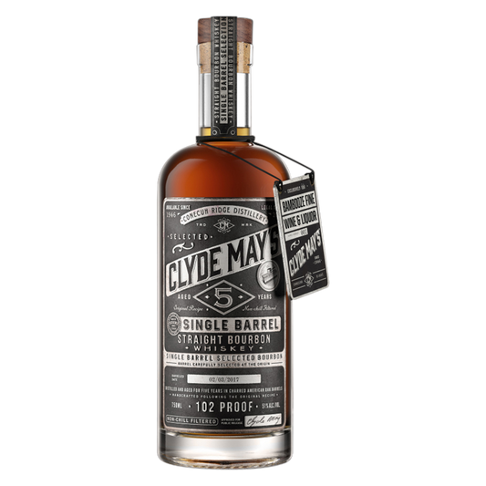 Clyde May’s Single Barrel Straight Bourbon Aged 5 yrs 750 ml (102 proof)