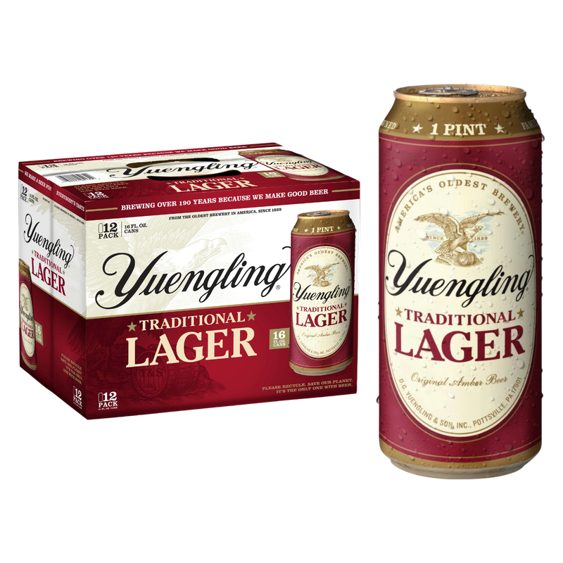 Yuengling Lager 12pk 16oz Can 4.5% ABV